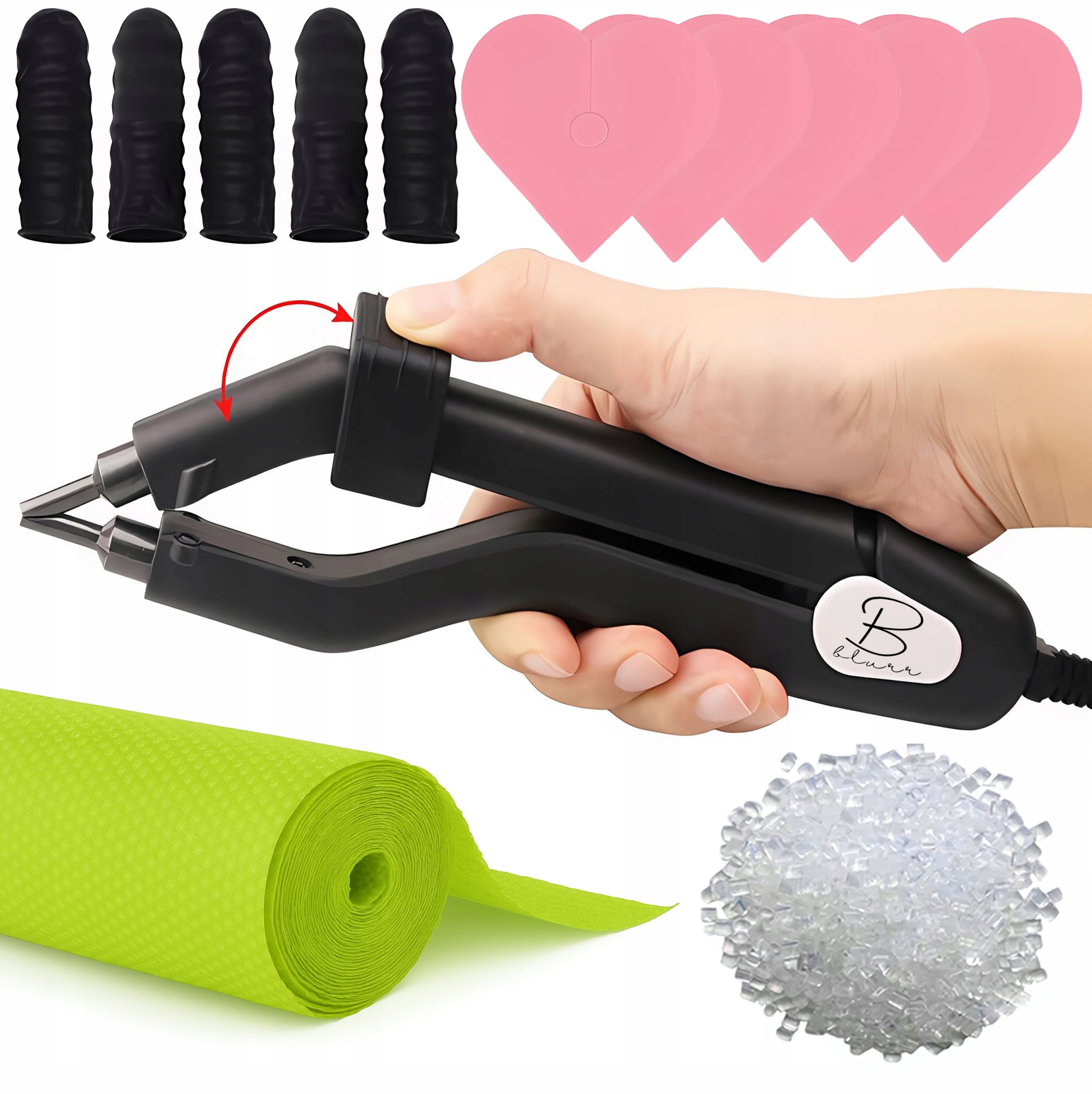 Svařovací Stroj Pro Prodlužování Vlasů Kartáč Keratin Profesionální Sada