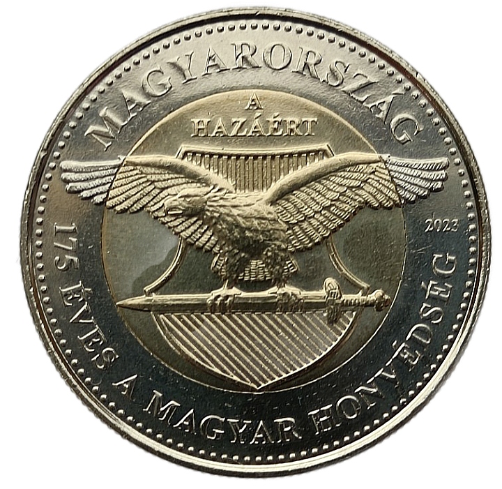 WĘGRY 100 FORINT 2023 SIŁY ZBROJNE - ORZEŁ BIMETAL UNC