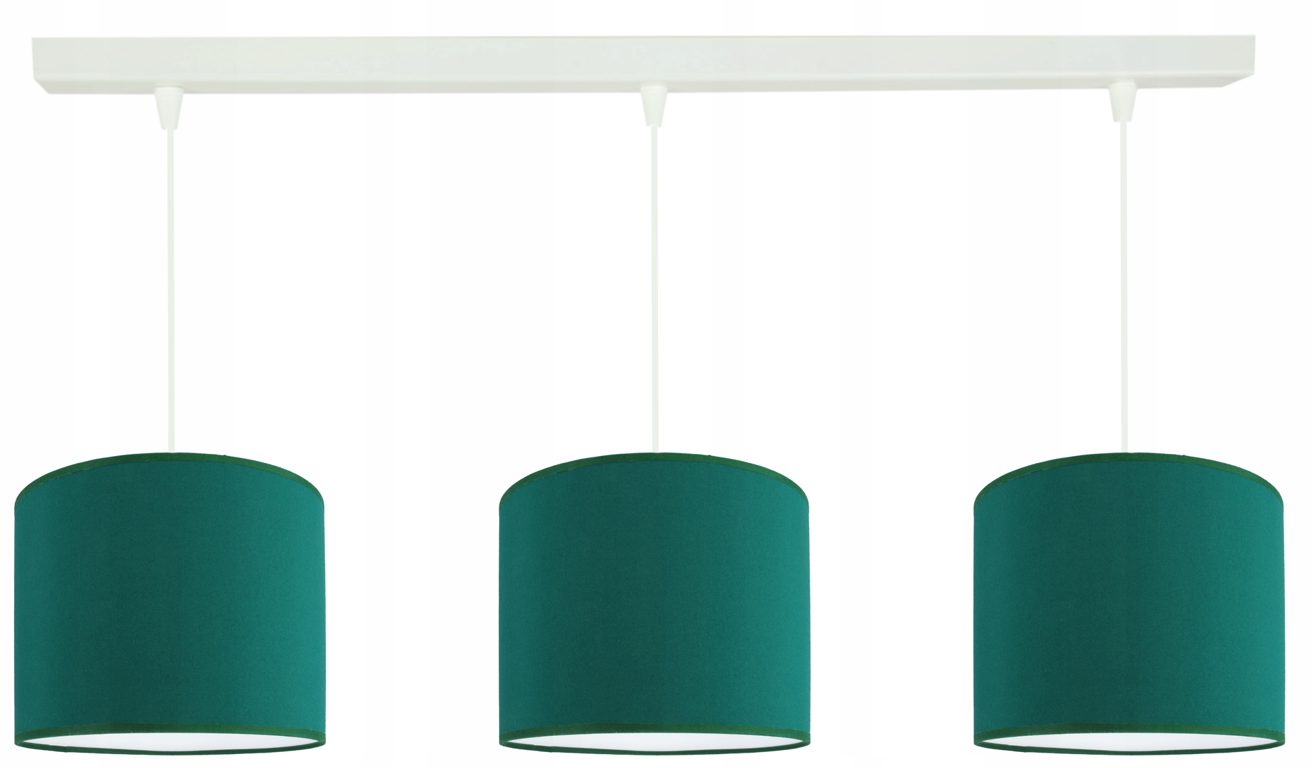 Závěsná lampa, stropní lustr, módní stínidlo 20 cm, lahvově zelená zeleň