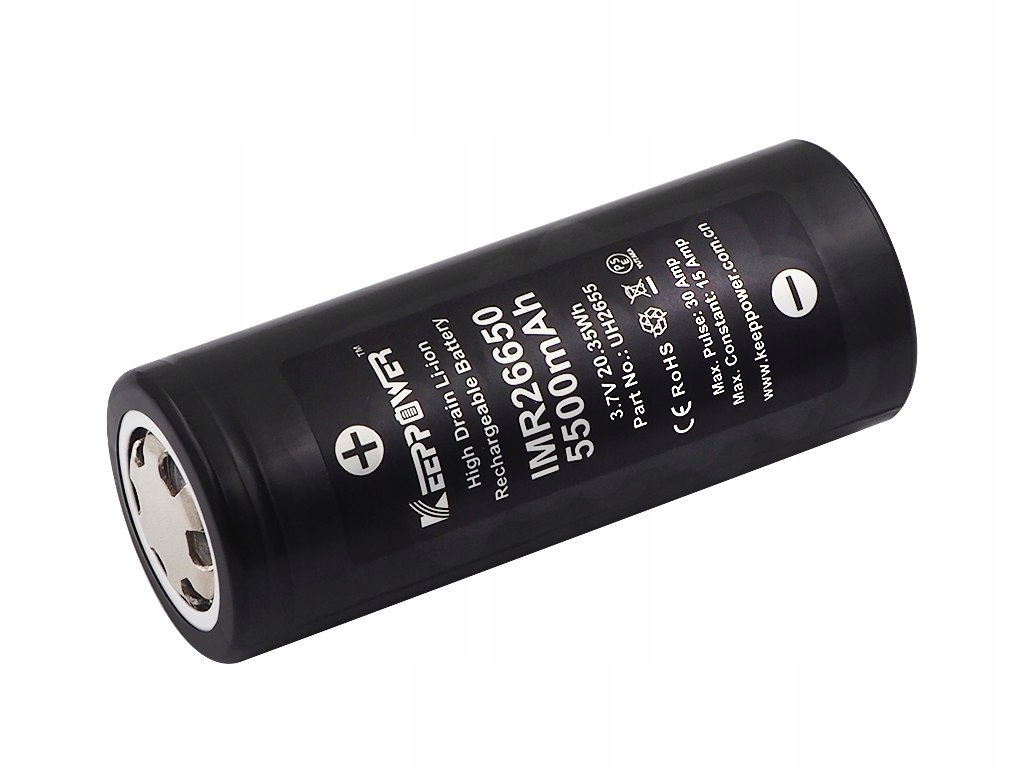 

Keeppower 26650 5500mAh 3,6V 3,7V Li-ion