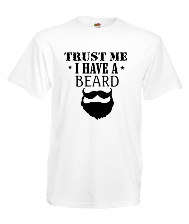 

XXL Koszulka Męska Trust Me I Have A Beard Broda