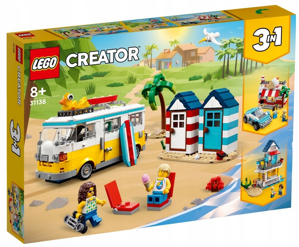 Lego 31138 Creator 3V1 Karavan Na Pláži