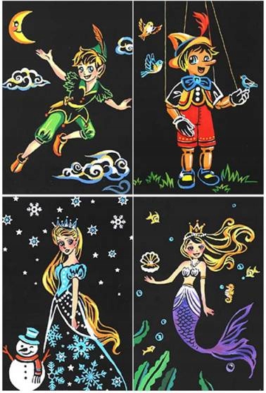 

Obraz Zdrapka Magiczna Zdrapka Zdrapywanie 4 szt.