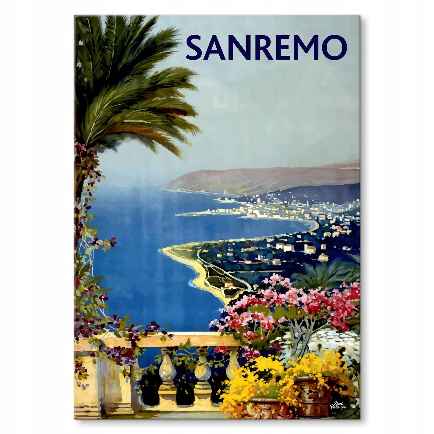 Kovový plakát Sanremo Dárek 42 x 59 cm