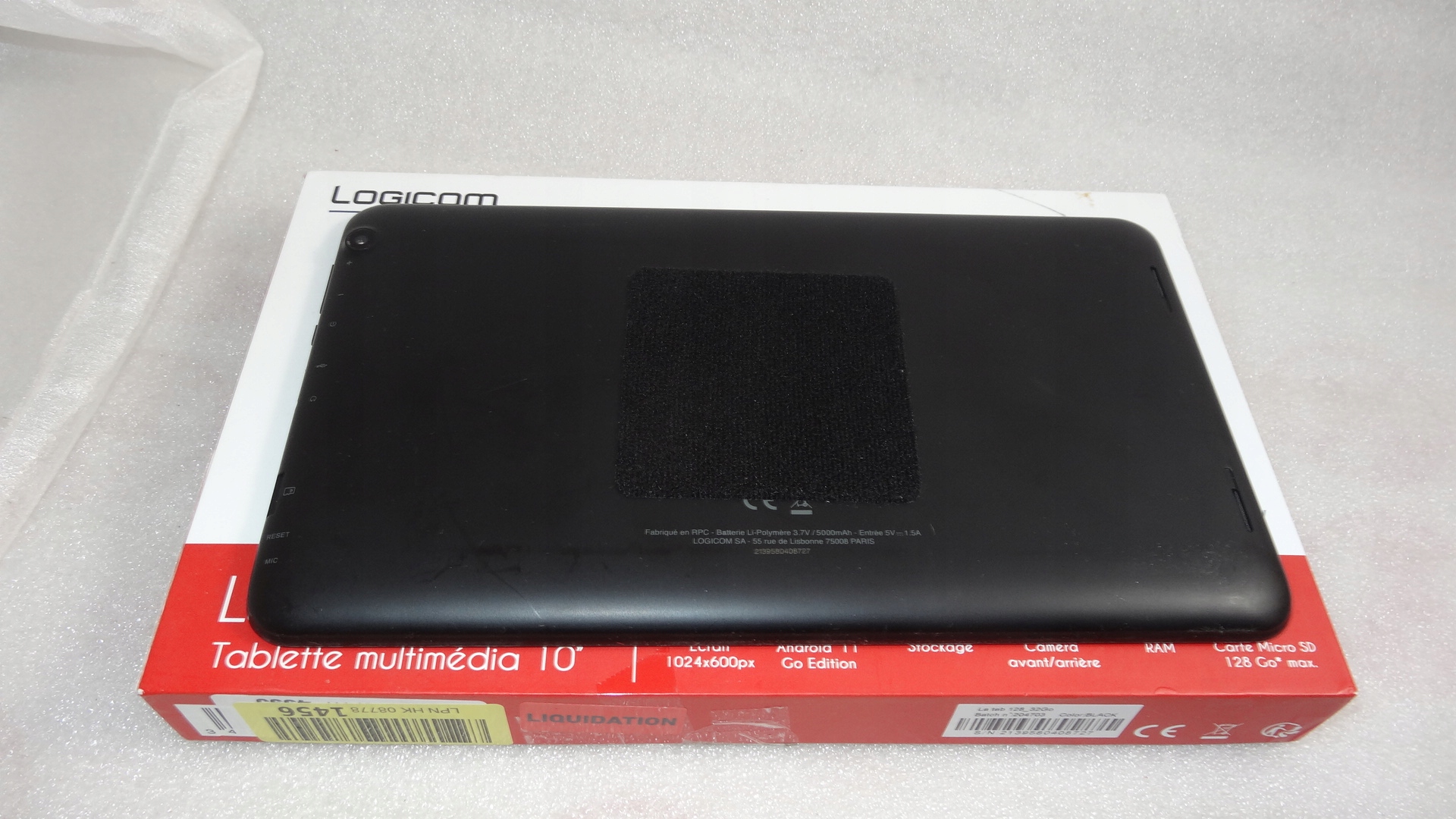 Tablette La Tab 128 10.1 IPS WiFi 32Go Noir - LOGICOM - TAB 128 