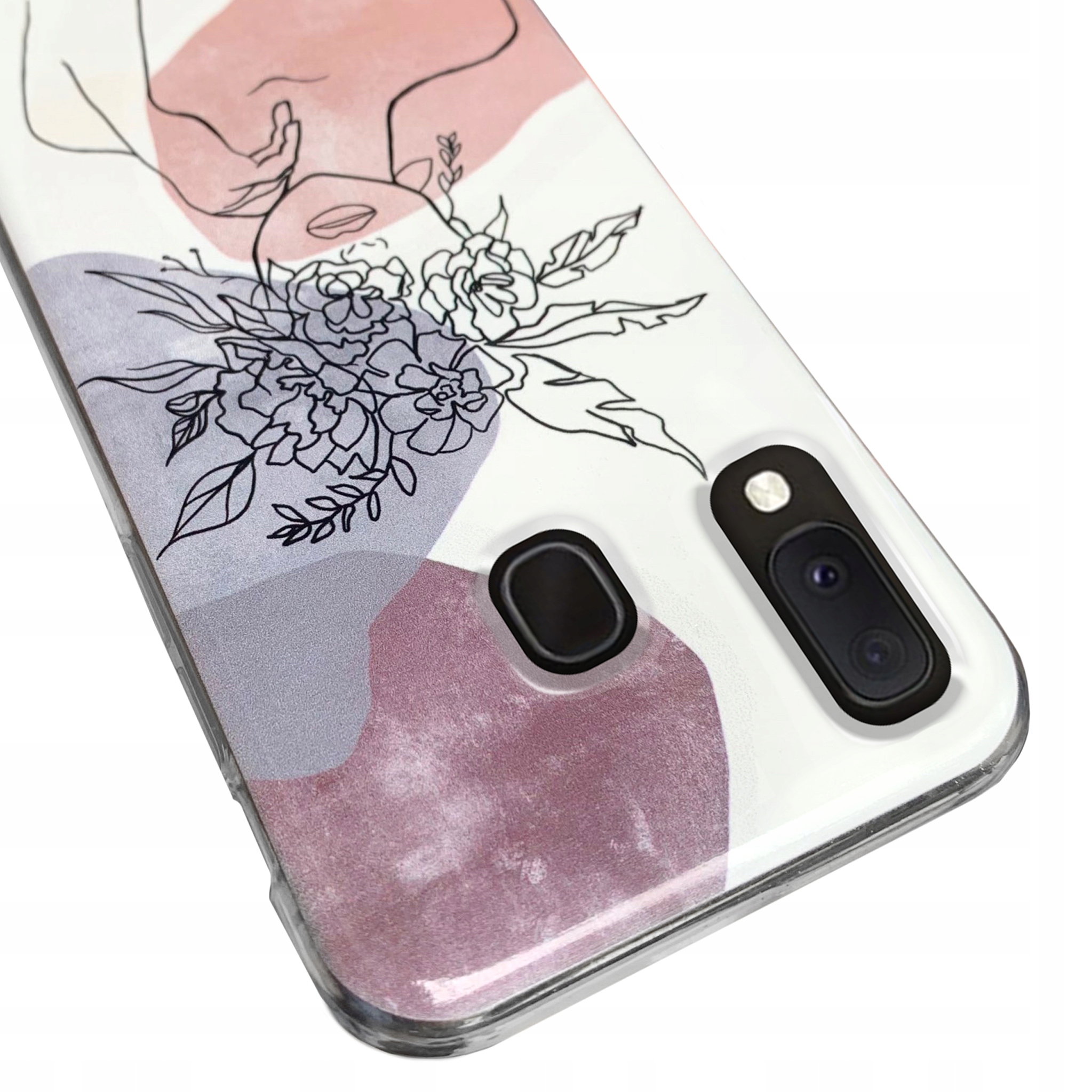 

Grube etui 2MM do Samsung A20E wzory + Szkło