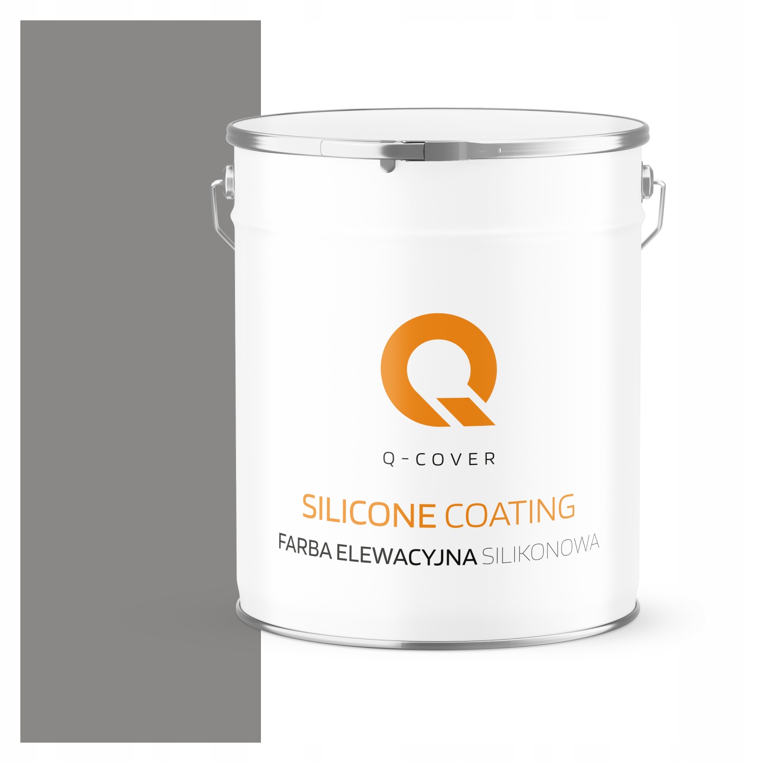 Barva Na Malování 5L Šedá Ocelová F265 Fasádní Uv