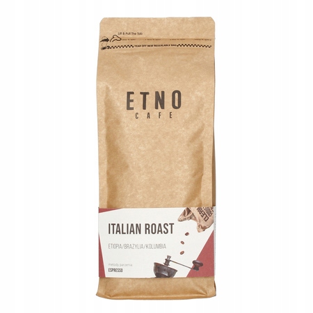 Etno Cafe Italian Roast kawa ziarnista Arabika 1kg