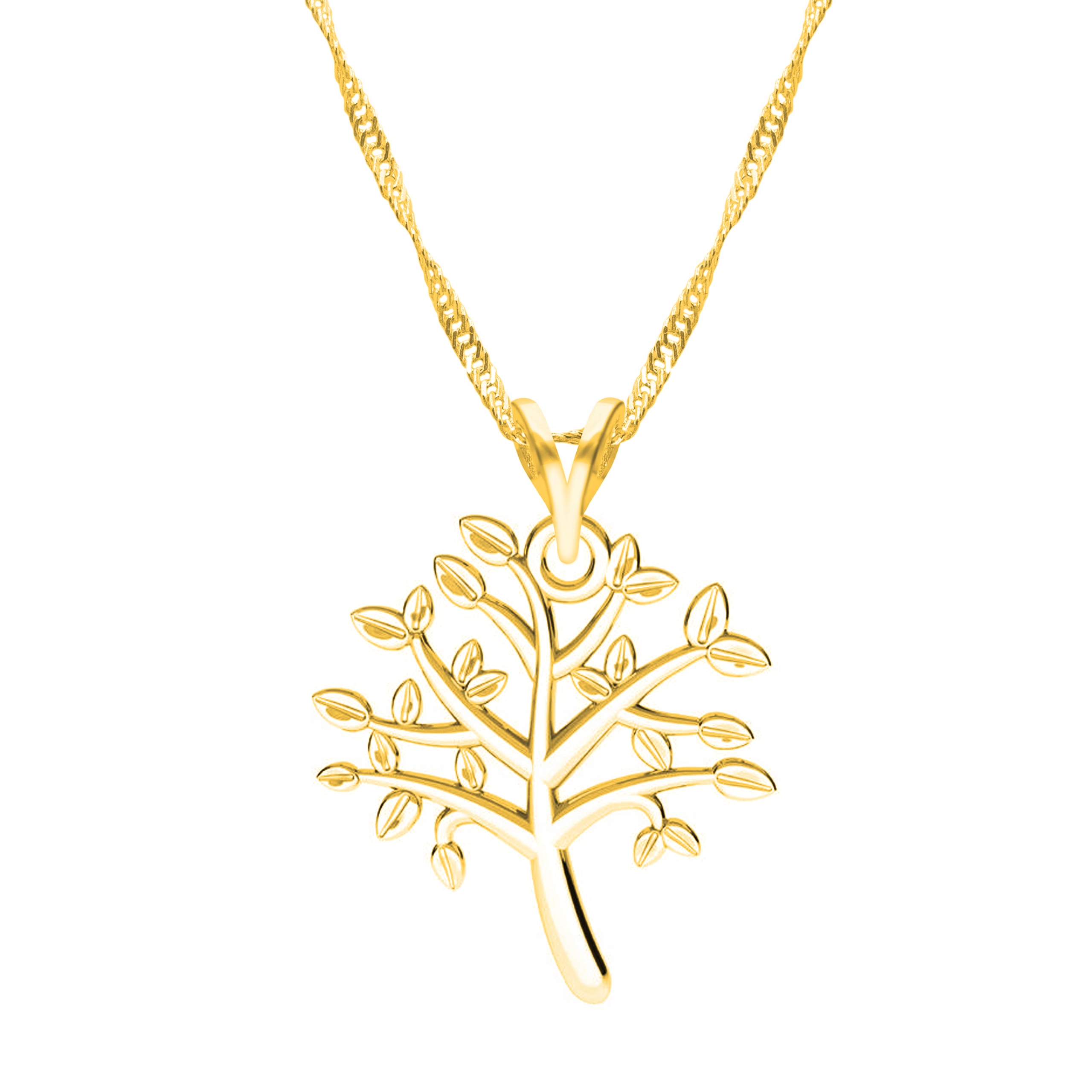 Řetízek zlatý náhrdelník 925 Strom Života