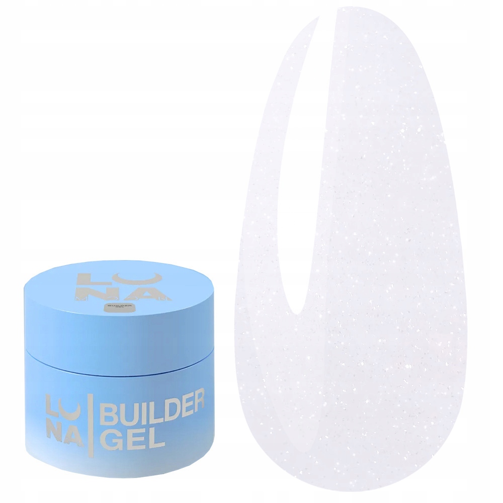 Stavební gel na nehty Luna Shimmer Gel 5 mléčně bílý 50 ml
