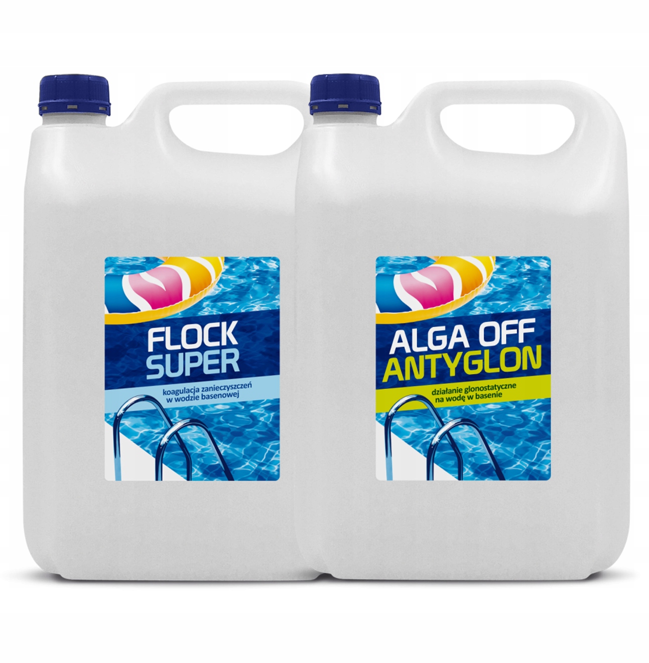 Alga Off Antyglon 4L Flock 4L Chemia Do Basenu Zestaw 2W1 Gamix
