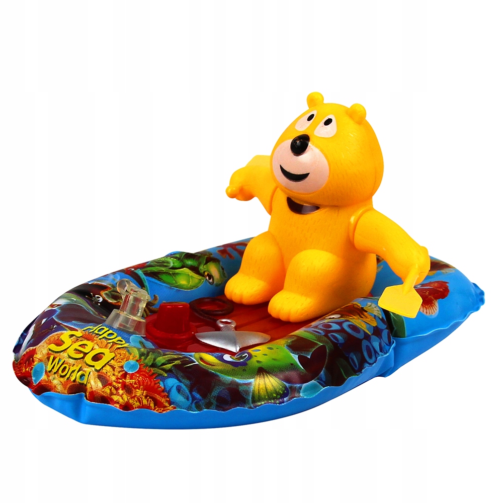 

Zabawka Do Kąpieli Miś W Pontonie Pływa Wiosłuje