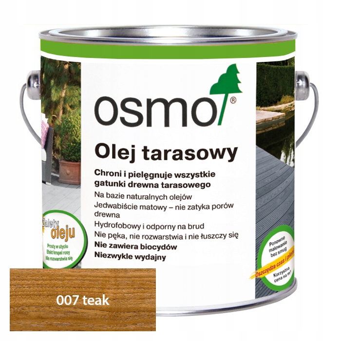 

Osmo 007 Olej tarasowy 2,5L | Teak