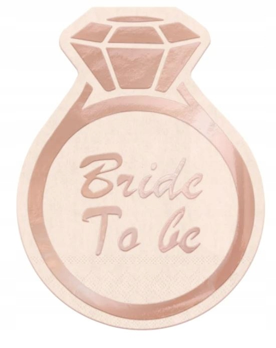 

Serwetki bride to be wieczór panieński rose gold