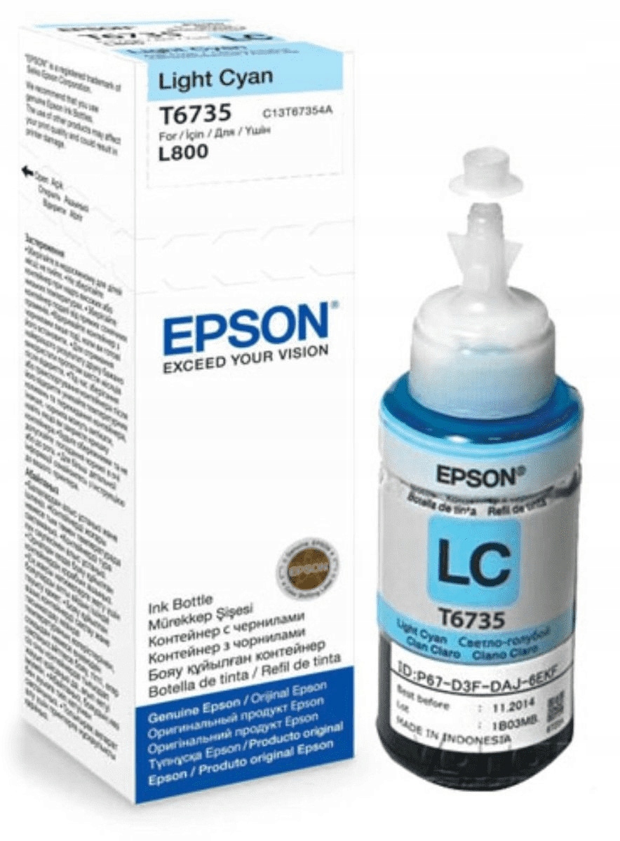 

Tusz Epson T6735 Jasny Błękitny 70 ml C13T67354A