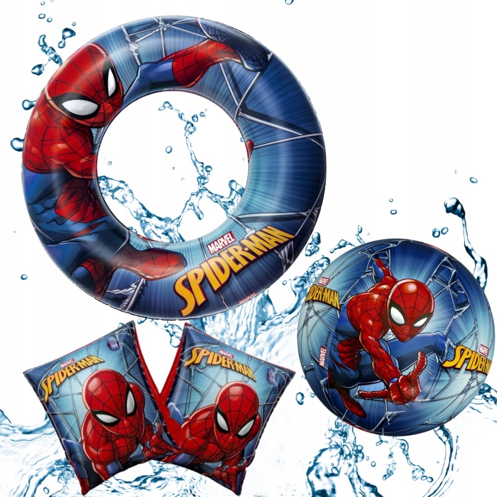 

Zestaw Spider-man Rękawki Koło Piłka Do Pływania