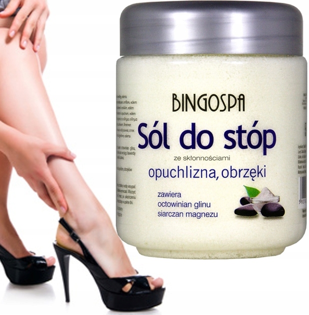 BINGOSPA Sól do stóp OPUCHLIZNA, OBRZĘKI 550g