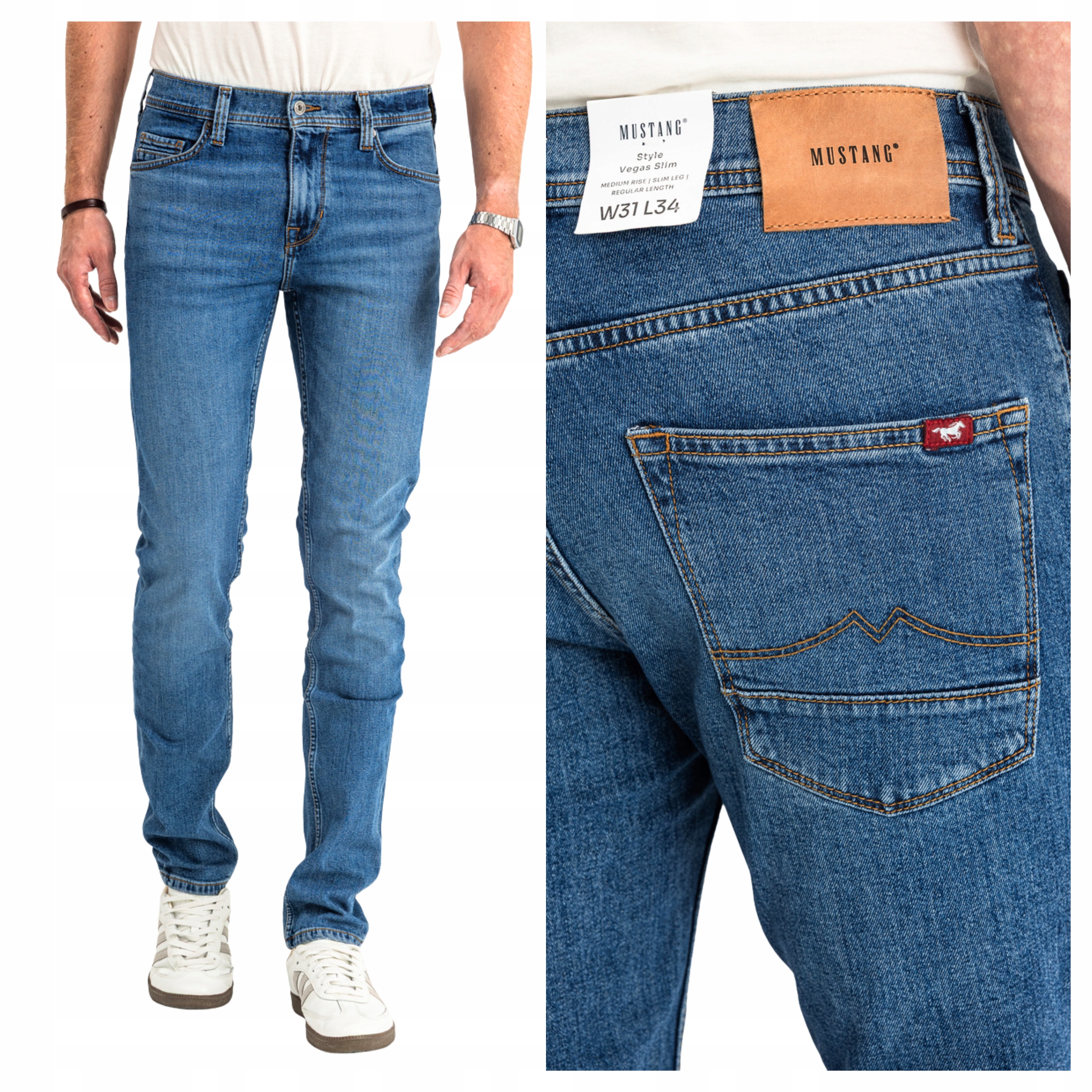 Pánské džíny střihu slim fit Mustang Vegas Slim 31/32