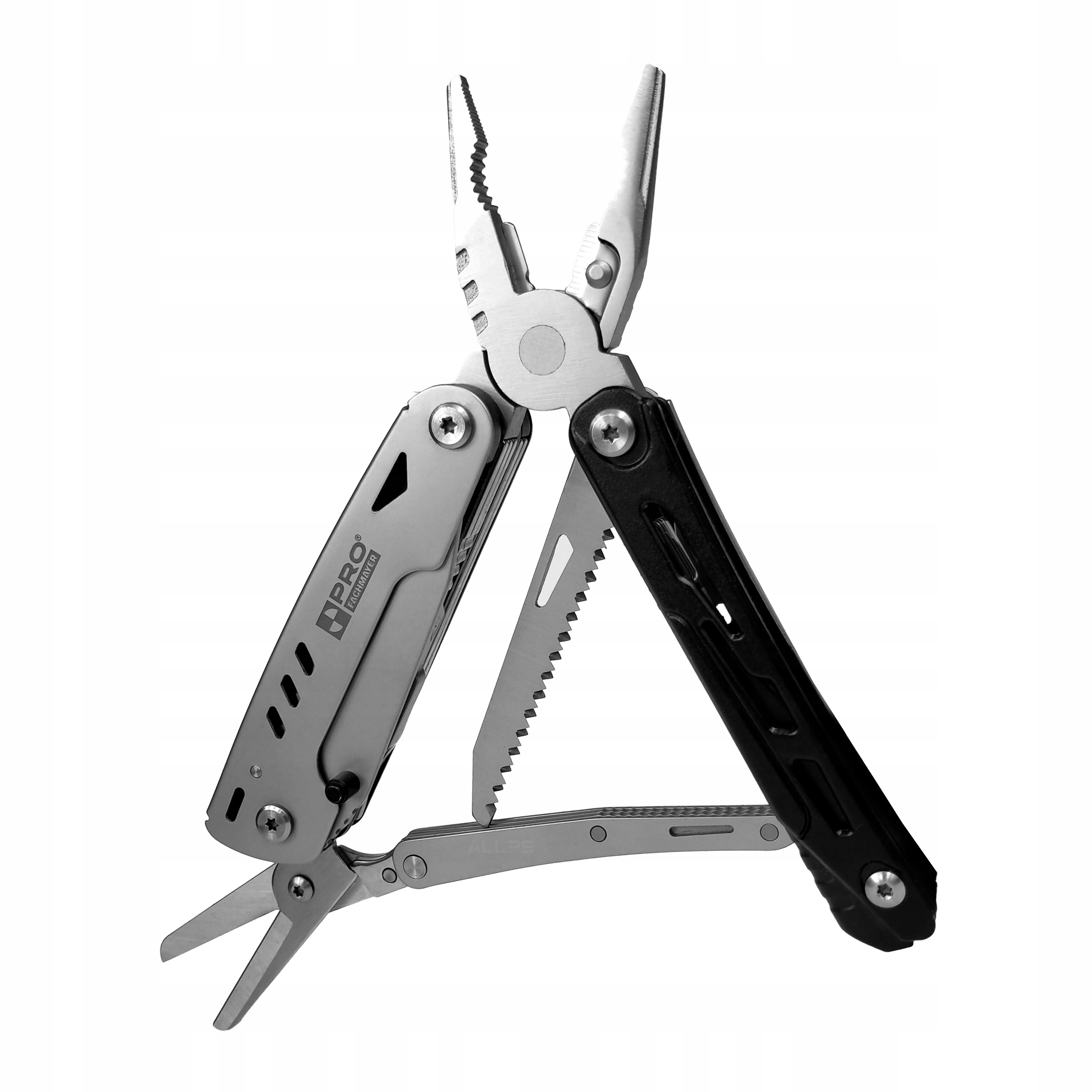Multitool Survivalowy Uniwersalny z Nożyczkami 10w1 Stal Nierdzewna Pro
