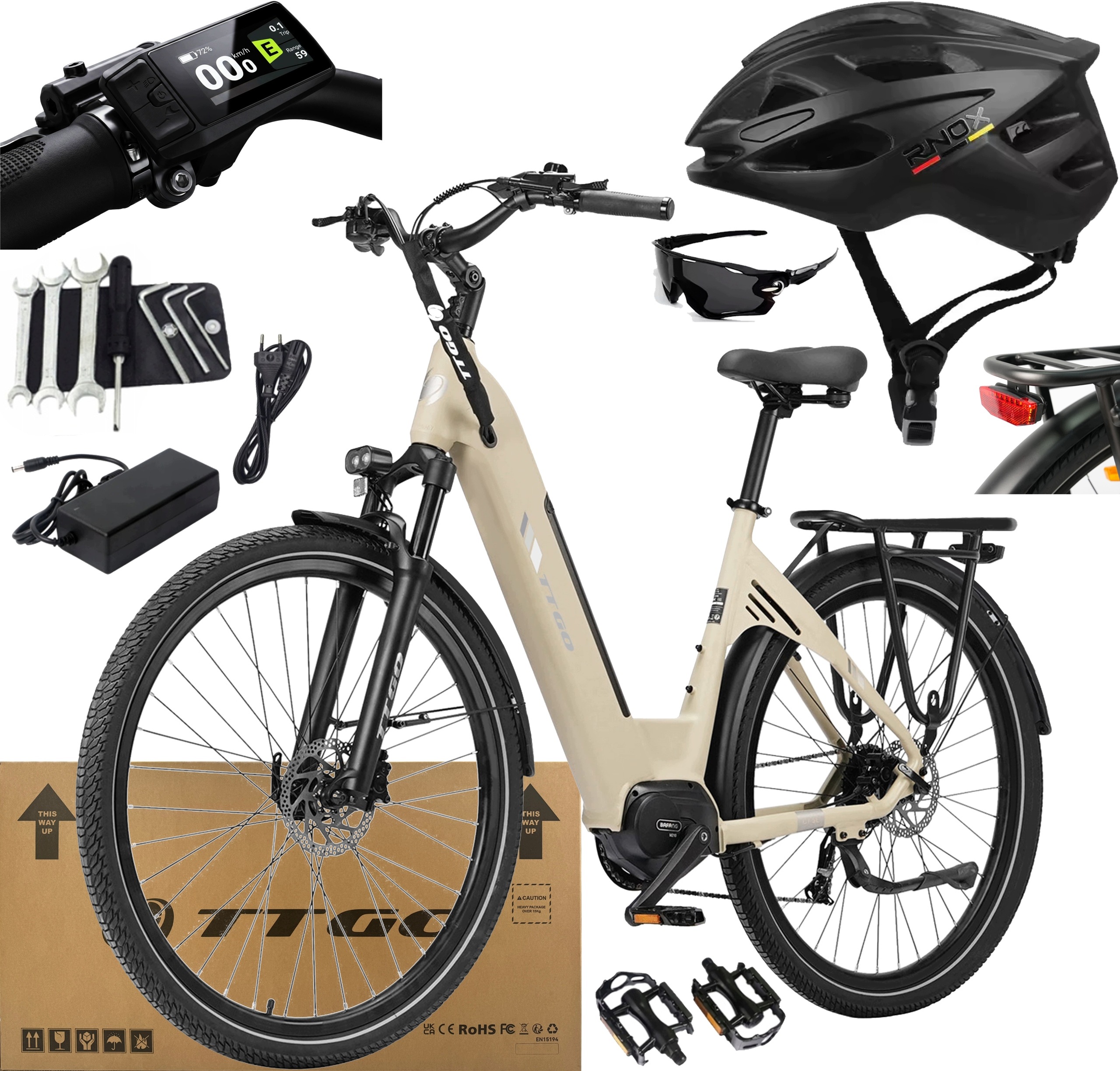 Ttgo C7 Se Elektrokolo 250W 75NM 25KM/H 36V 18Ah 140KM 28" Dárky