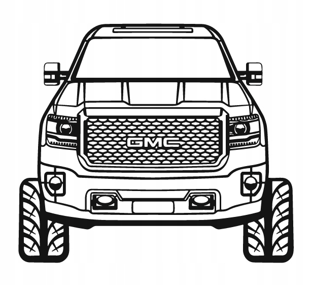 nástěnná dekorace Obraz Auto Gmc Denali Sierra 3500HD Front View 2016