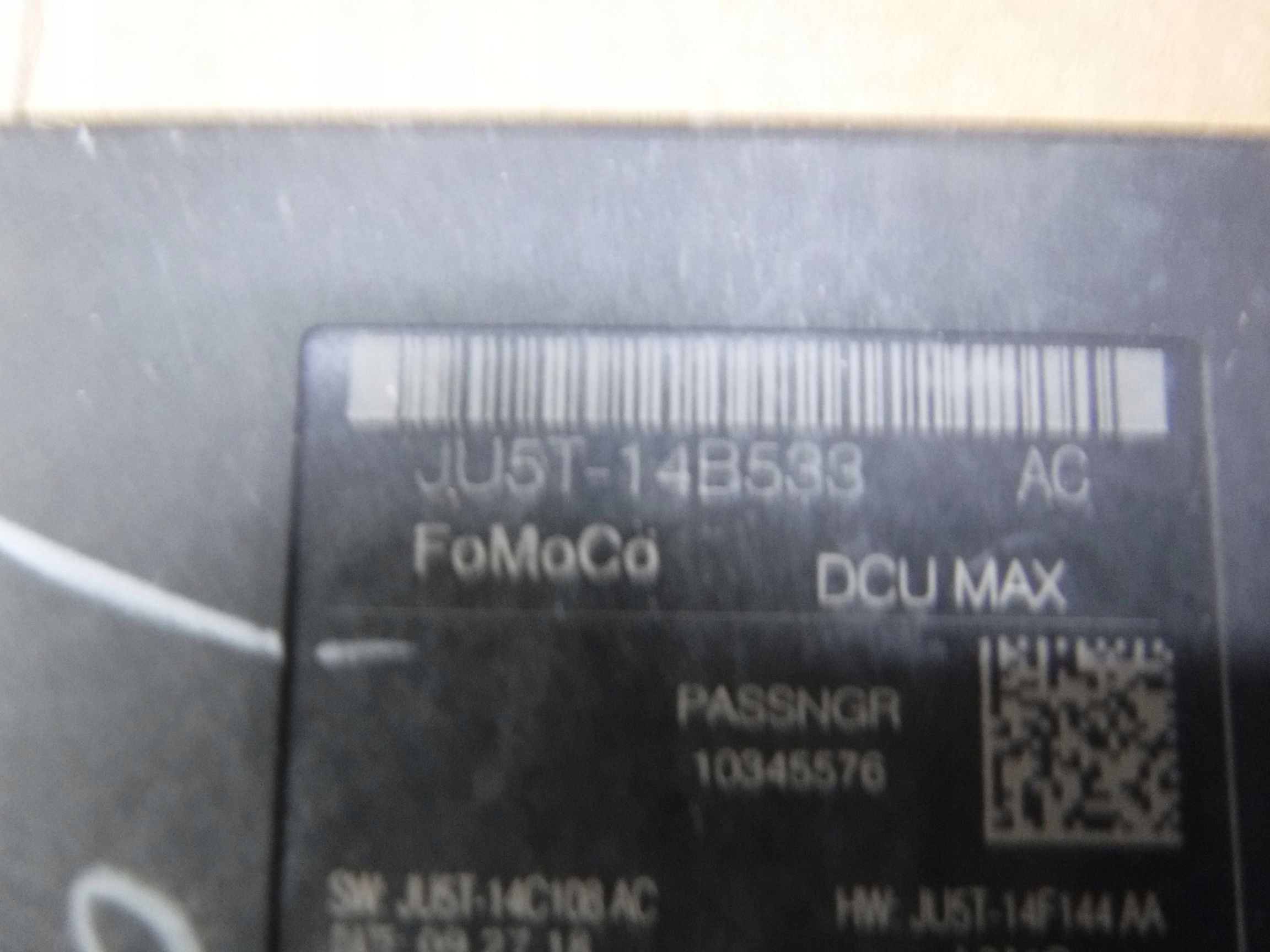 MODUŁ DRZWI PRAWY PRZÓD FORD FUSION USA JU5T-14B533-AC Numer katalogowy części JU5T-14B533-AC