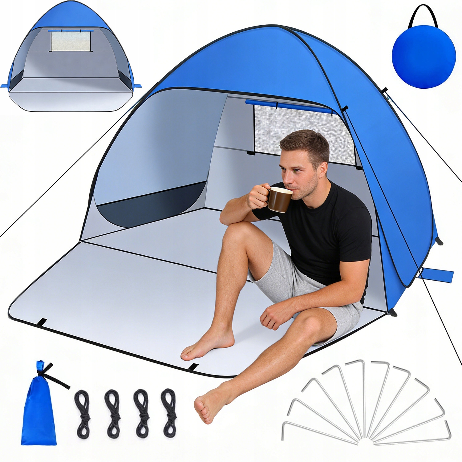 Stan Paraván Zahradní Ochranný Uv Kryt Na Pláž Tradiční Pro