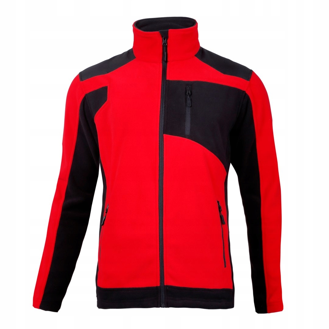

Bluza polar. ze wzmocnieniami czerw.-cz
