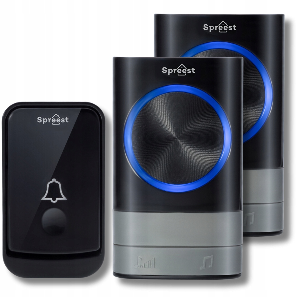 Bezdrátový Zvonek Na Dveře Do Branky Na Baterie, Voděodolný, 2 Odrazky