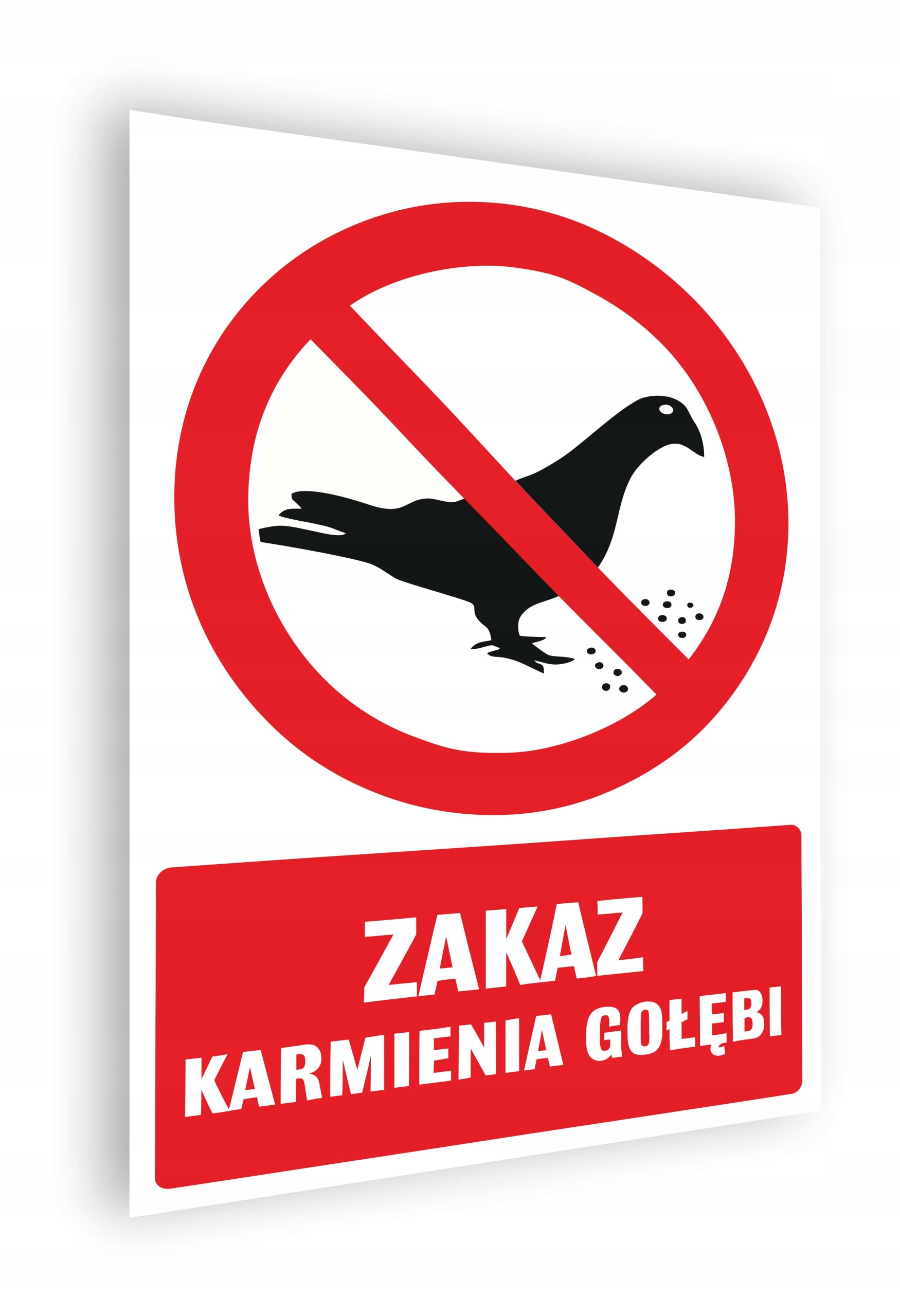 

Tabliczka Zakaz Karmienia Gołębi 32x22 cm Uv