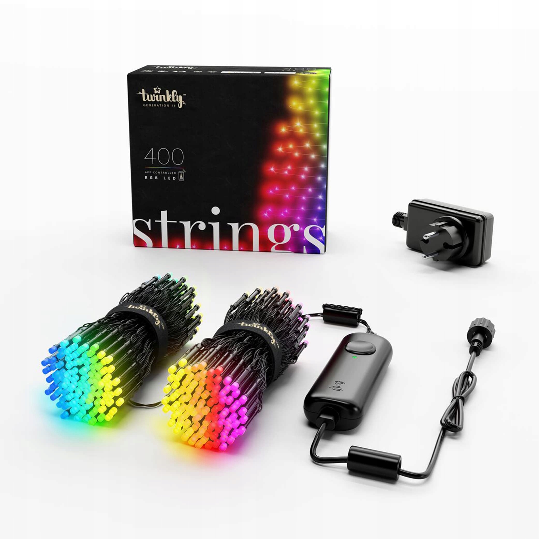 Twinkly Lampki Choinkowe Multicolor 400 Led Sterowane Telefonem IOS Android