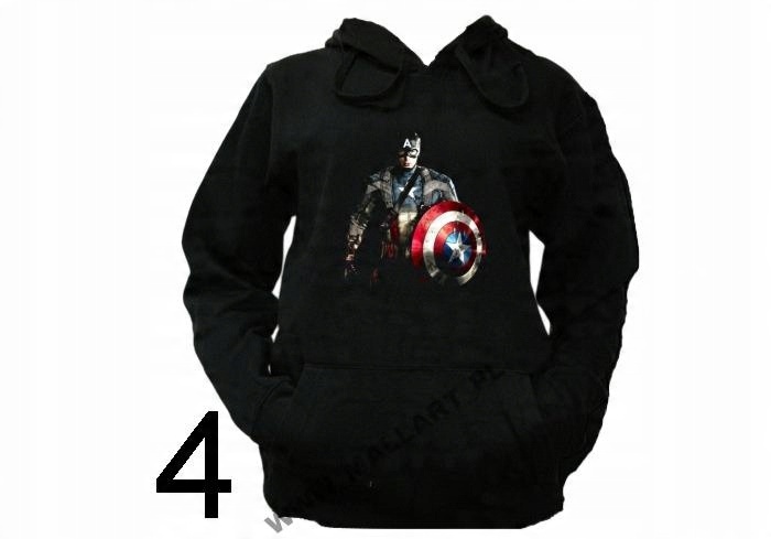 

Bluza Kaptur Kapitan America America Wzory