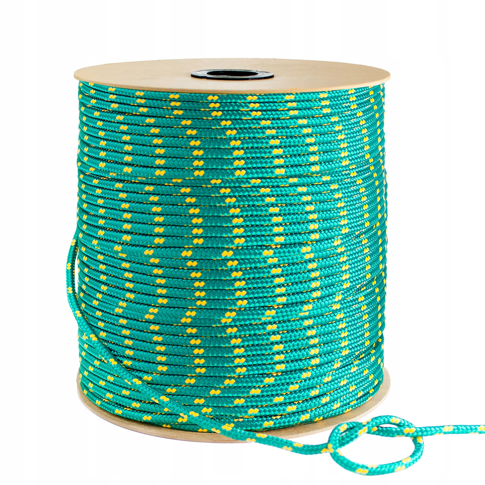 Lano Polypropylenové pletené plachetní lano Zelené 16 mm 30 m