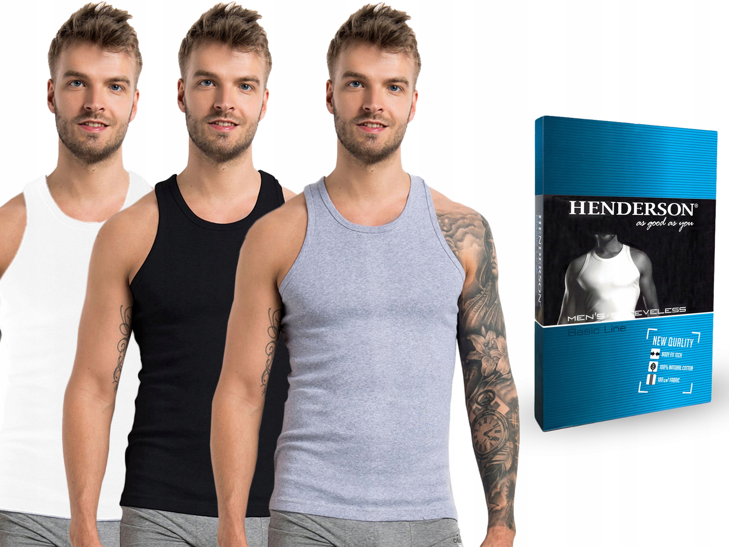 

Podkoszulek K2 Henderson 100% bawełna 3PAK MIX, XL
