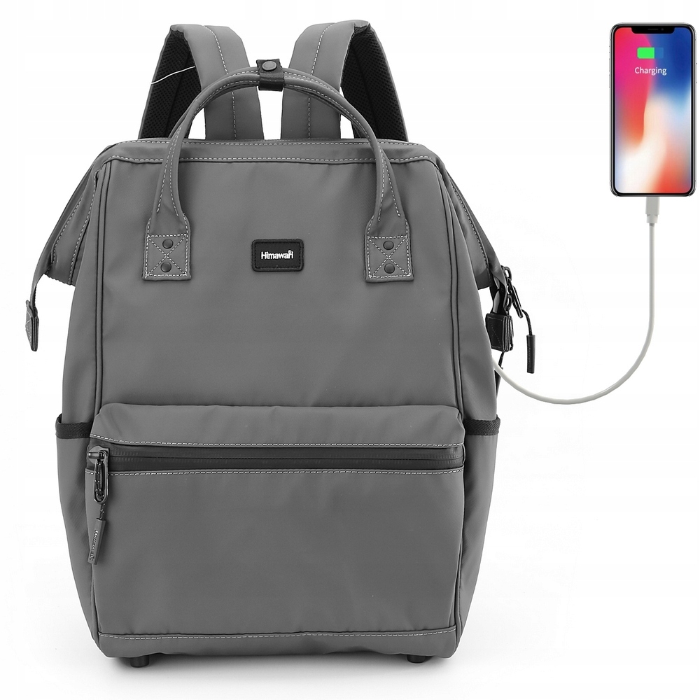 Batoh Himawari 1884 pro notebook 15,6 16,4 Usb městský voděodolný/šedý