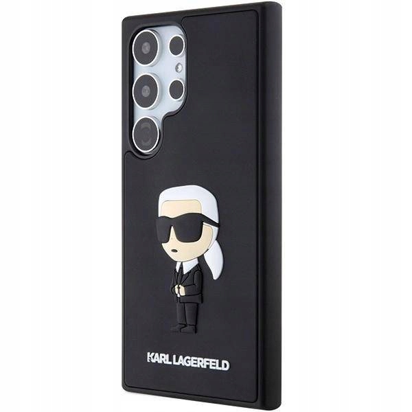 Pouzdro Karl Lagerfeld 3D Rubber Ikonik pro Samsung Galaxy S24 Ultra černé
