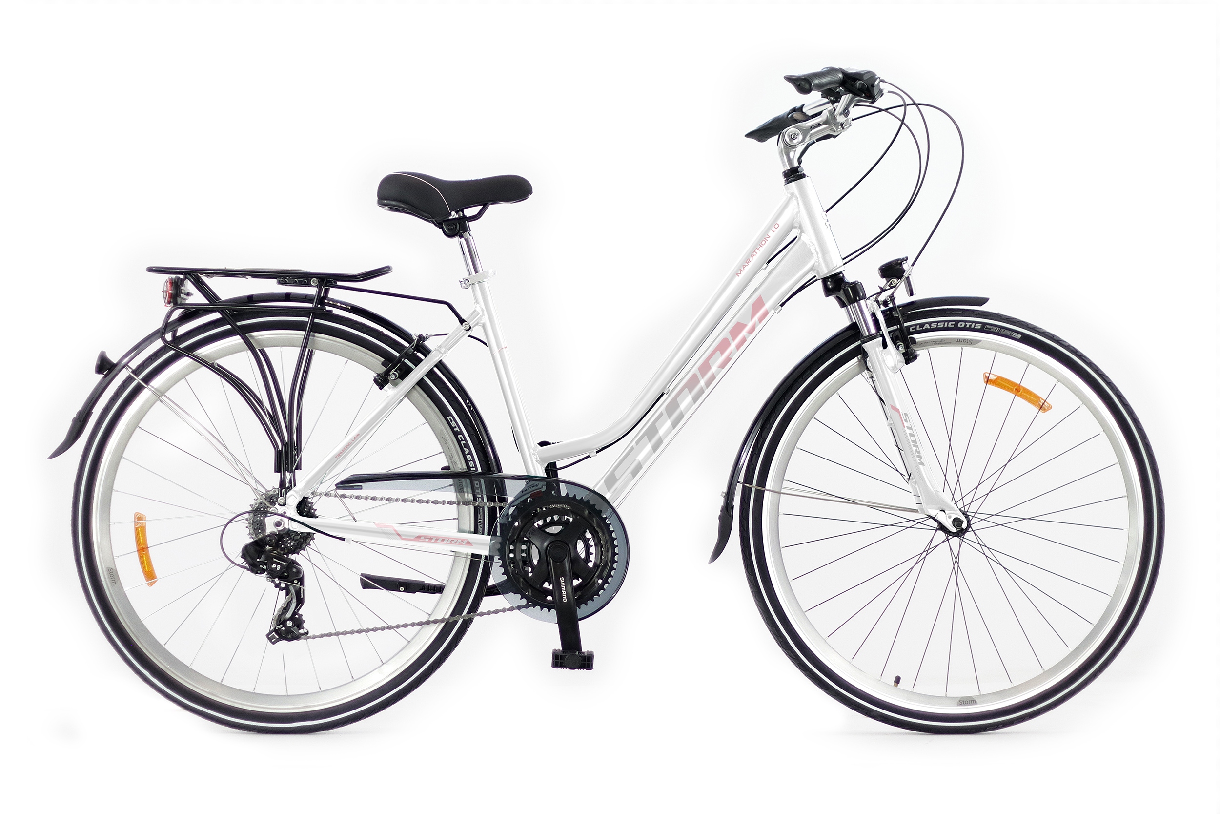 Rower 28 Storm Marathon 1.0 Trekingowy 28 Damski Perła Rama 19'' Aluminium