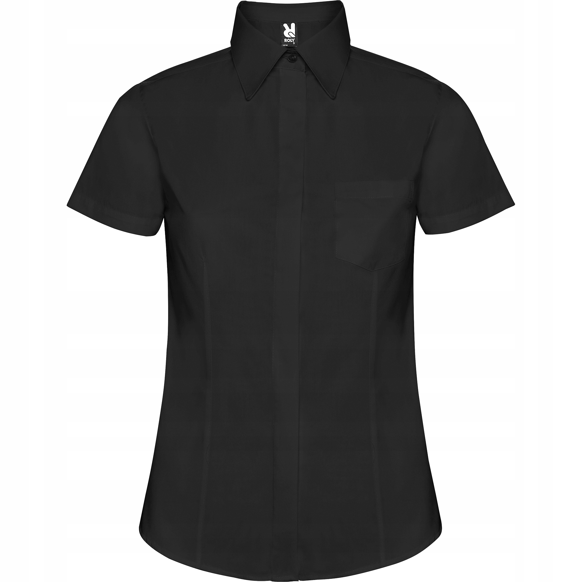 Koszula Damska Krótki Rękaw CZARNA ROLY Sofia CM5061 Horeca Rozmiar: M Marka Roly