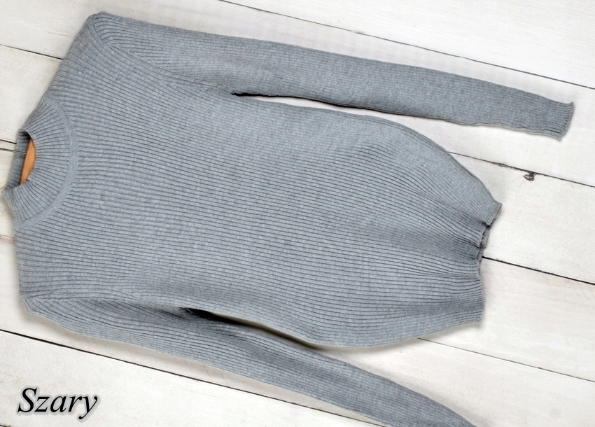 070 CIEPŁY SWETER GOLF STÓJKA PRZYLEGAJĄCY MIX Rozmiar uniwersalny