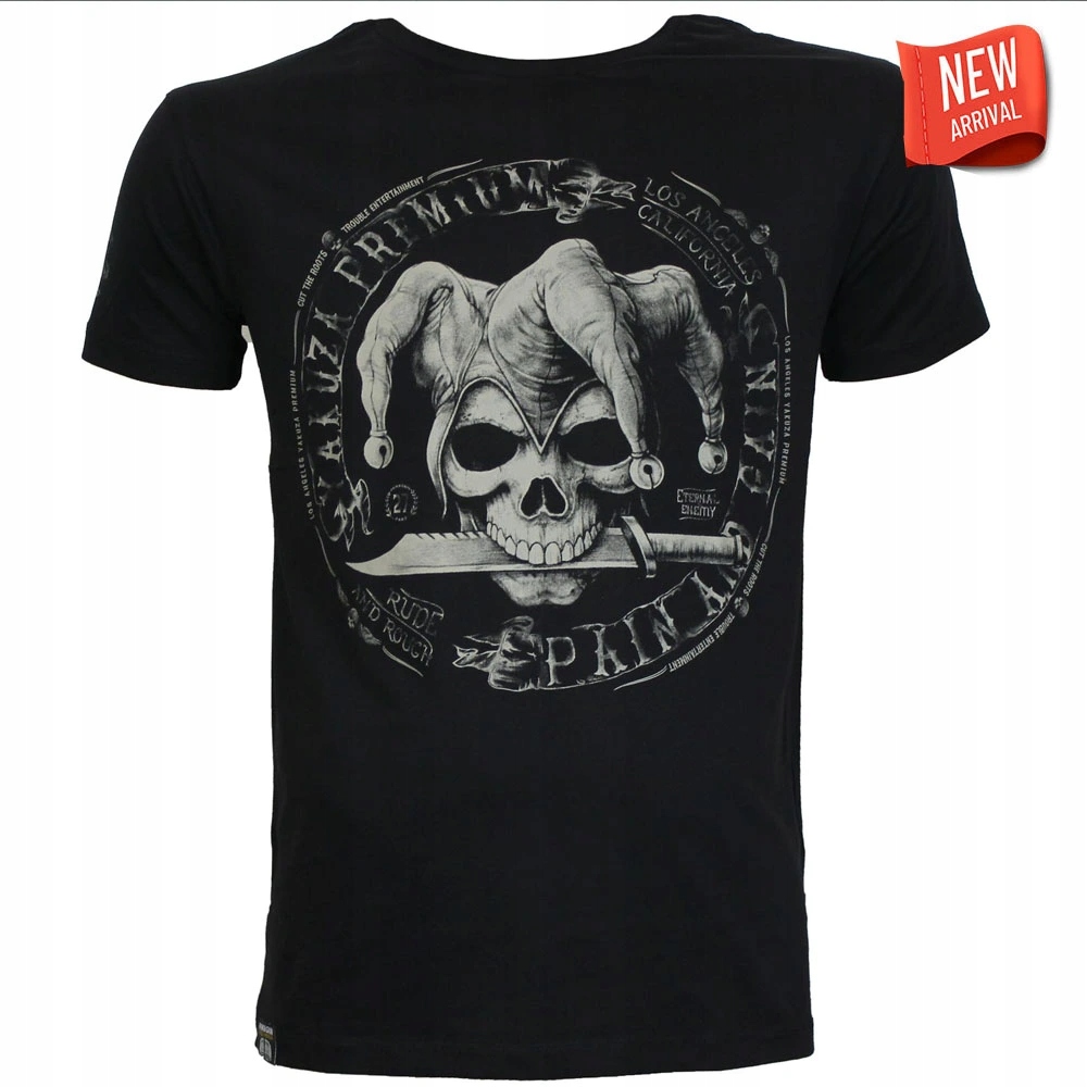 Tričko Yakuza Premium 3902 černé Cut the Roots, Pain and Gain La