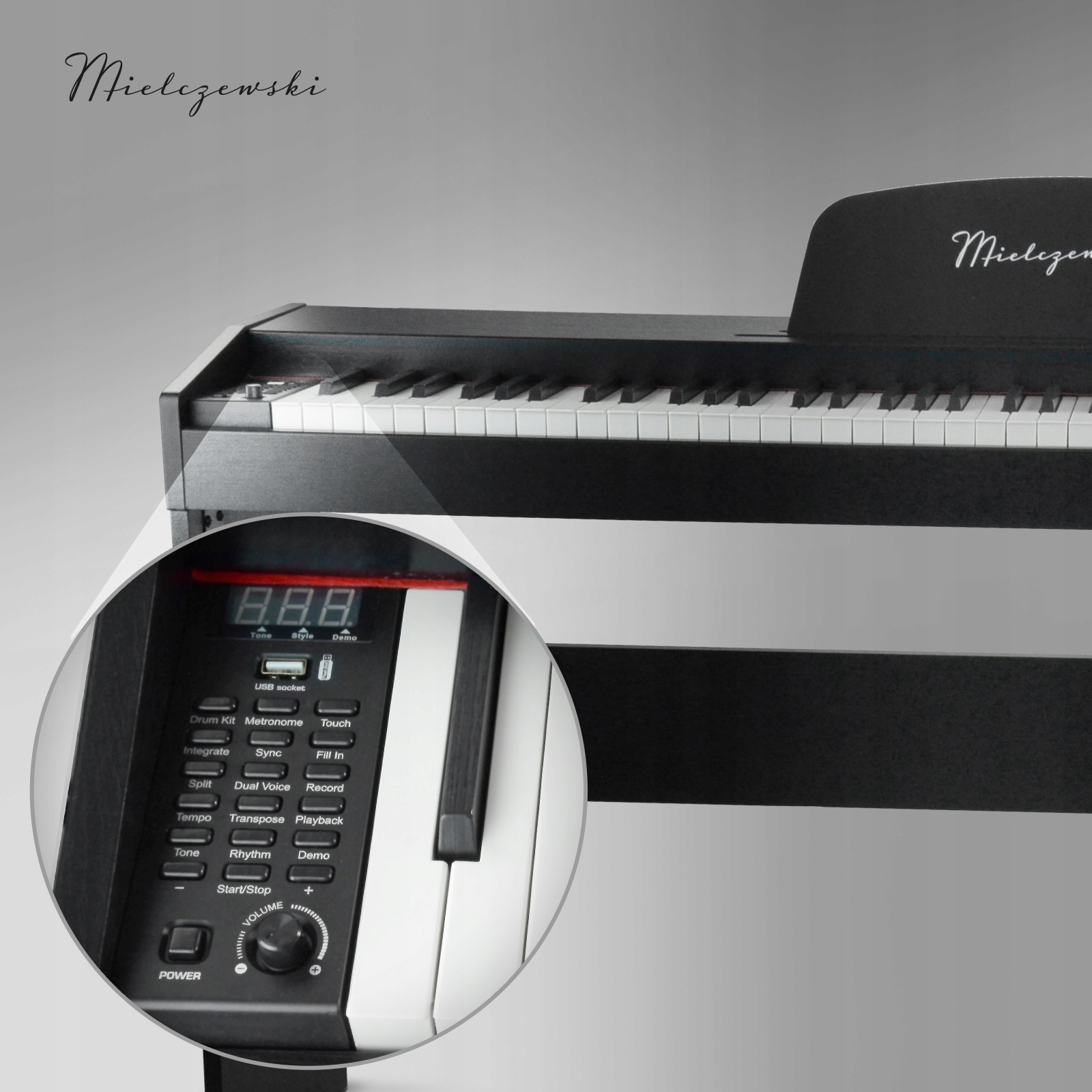 Pianino cyfrowe 88 ważonych klawiszy statyw sustain Aria II Mielczewski Stan opakowania oryginalne