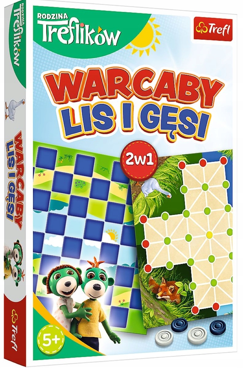 Trefl Gra Rodzina Treflików Warcaby Lis i Gęsi