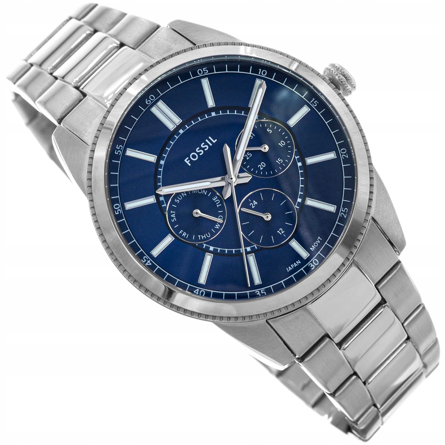 Pánské Hodinky Fossil FS6134 Pearson Silver, Originální Elegantní Datum