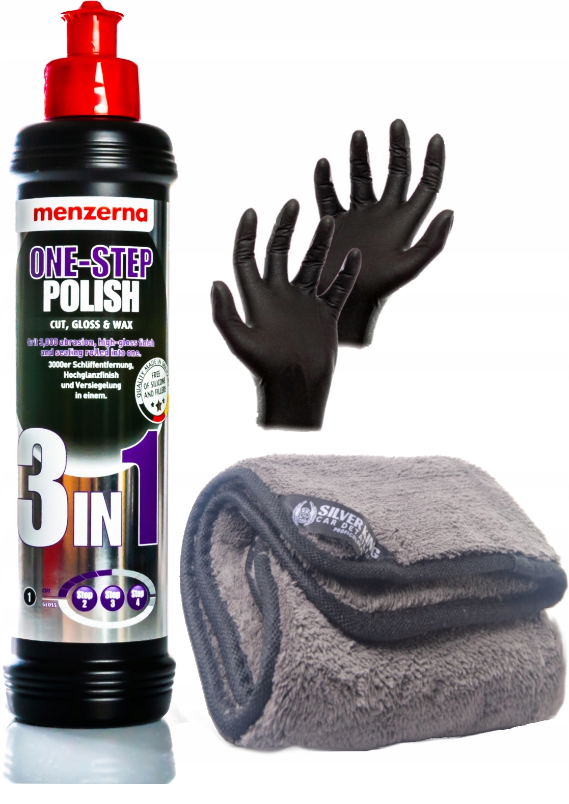 

Menzerna 3w1 Ręcznik z Mikrofibry Zestaw