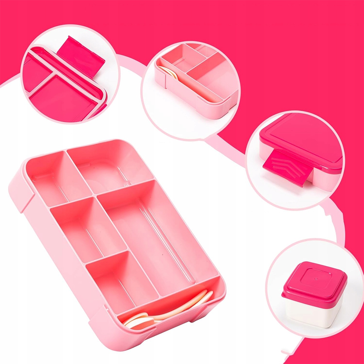 1330ml POJEMNIK LUNCHBOX ŚNIADANIÓWKA DO SZKOŁY PRACY ZESTAW B.BOX Marka Sistema