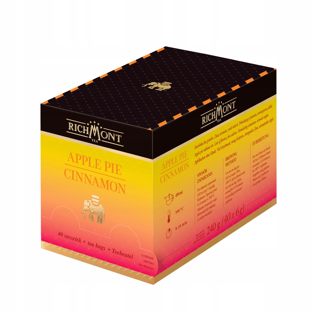 Herbata owocowa Richmont Apple Pie Cinnamon 40 saszetek