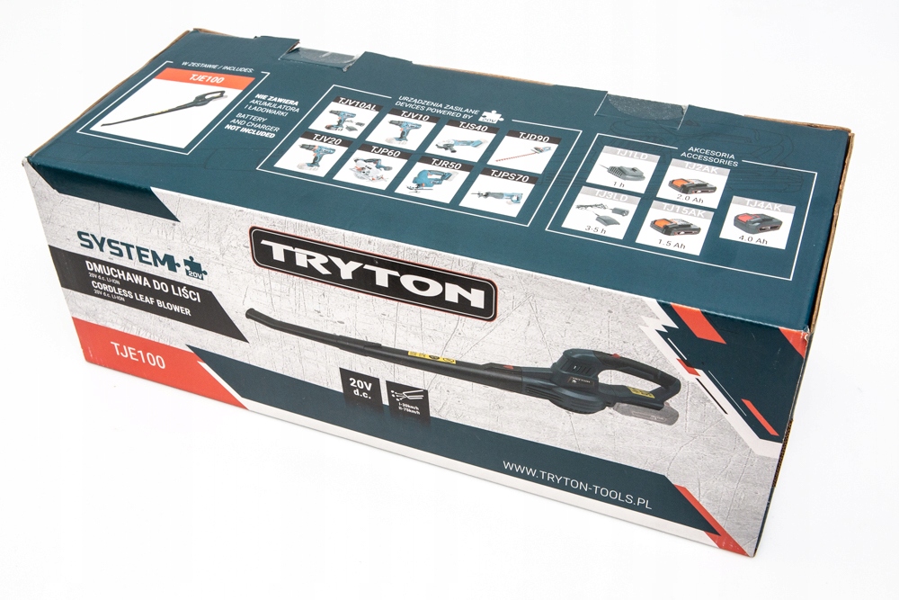 TRYTON DMUCHAWA DO LIŚCI 20V AKUMULATOROWA TJE100