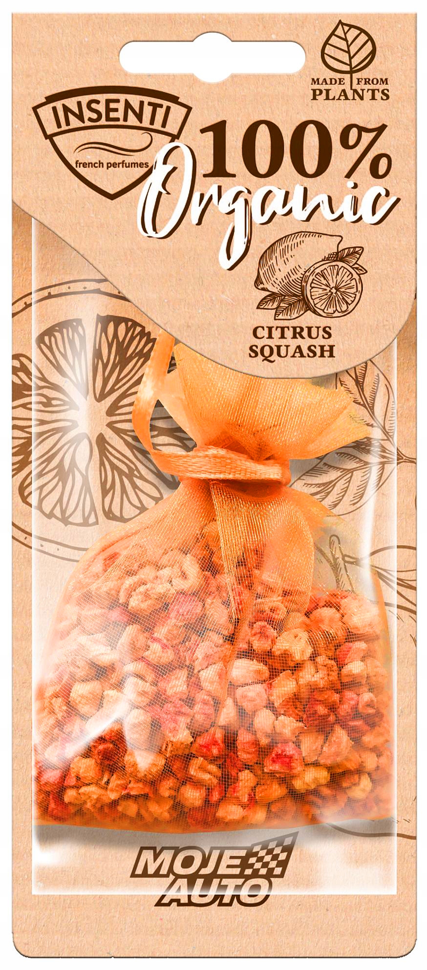 МІЙ АВТО-INSENTI ОРГАНІЧНИЙ АРОМАТ ЦИТРУСОВИЙ СКВОШ