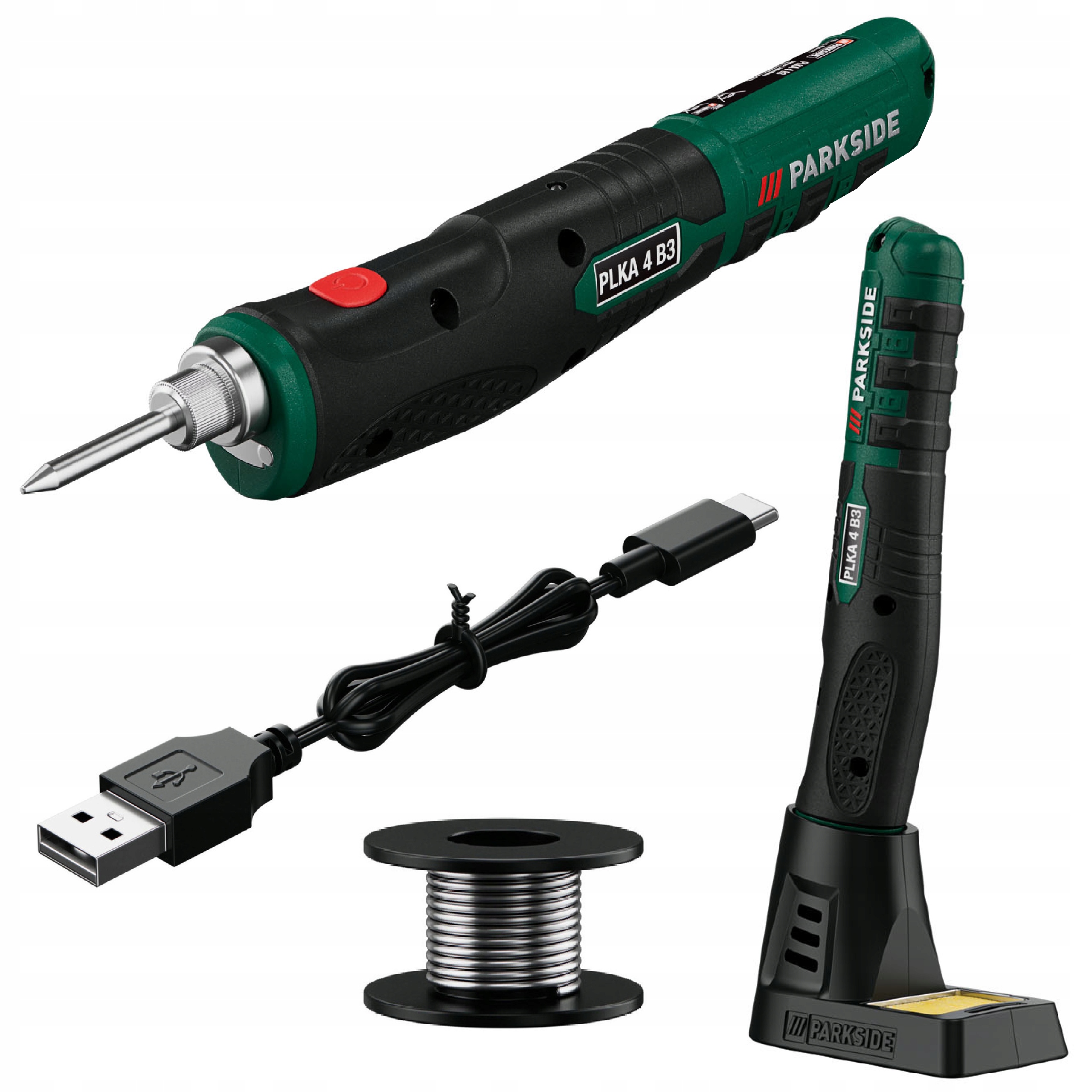 PARKSIDE Akumulatorowa lutownica kolbowa PLKA 4 B3 STACJA LUTOWNICZA