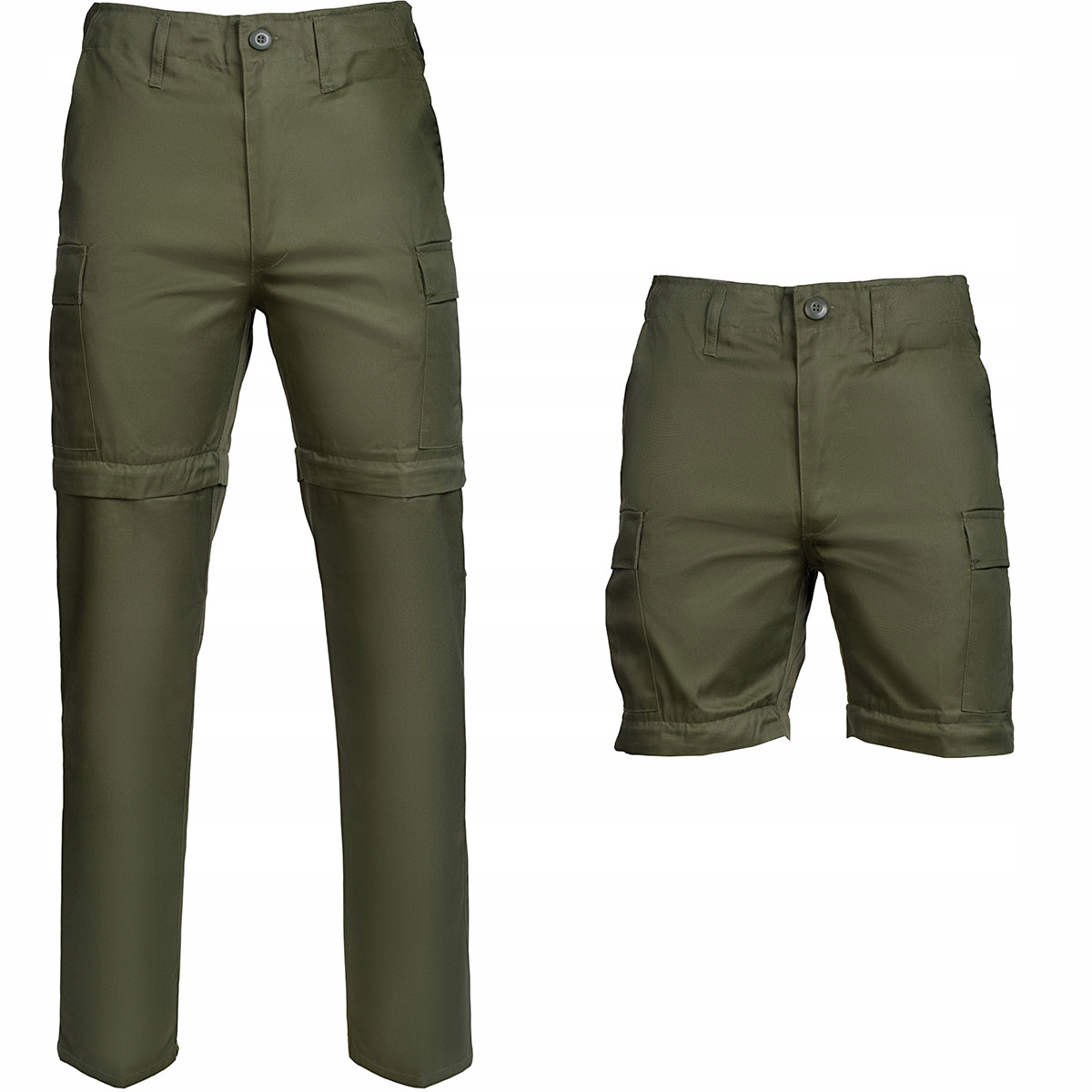 Turistické trekové kalhoty Fostex Jungle Odnímatelné nohavice Olive S